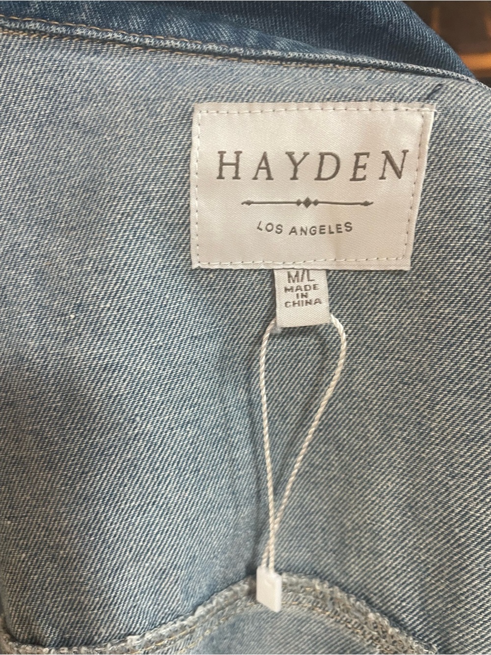 Hayden Blue Ruffle-Hem Denim Jacket - Picture 8 of 10